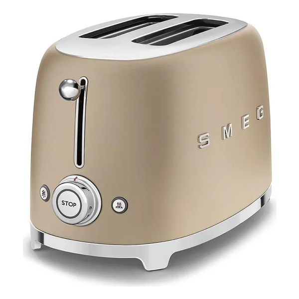 Smeg Retro TSF01CHMEU Mat Gold Ekmek Kızartma Makinesi - Görsel 4