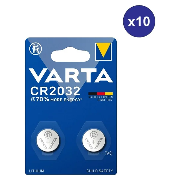 Varta CR2032 3V 20'li Lityum Düğme Pil - Görsel 9