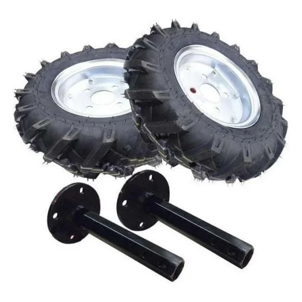 Yağmur Çapa Makinası Teker Takımı 4.00 x 80 27 mm Sabit Aks - Görsel 5