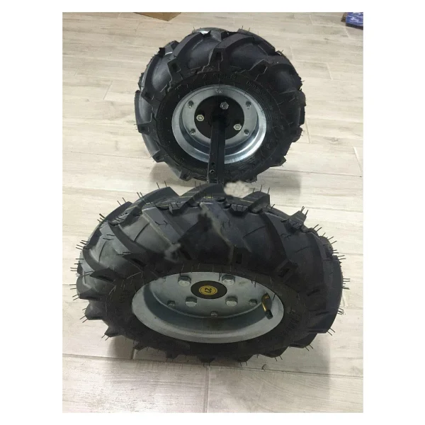 Yağmur Çapa Makinası Teker Takımı 4.00 x 80 27 mm Sabit Aks - Görsel 3