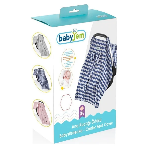 Babyjem Mavi Ana Kucağı Örtüsü - Görsel 2