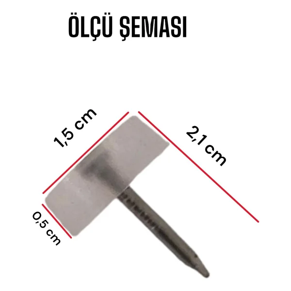 Glaswen 25 Adet Çivili Poligrit Mobilya Masa Sandalye Zemin Koruyucu Şeffaf Silikon Pabuç Poligirit - Görsel 3