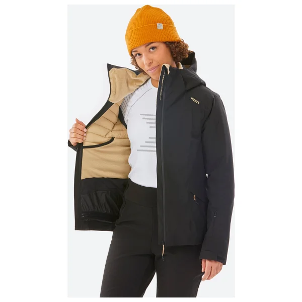 Decathlon Wedze Kadın Kayak Montu - Siyah - 500 - Görsel 2