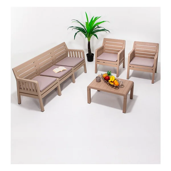 Sandalie Lara 3+1+1+Sehpa Minderli Bahçe & Balkon Takımı - Görsel 2