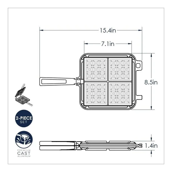 Nordic Ware 15040 Waffle Tavası - Görsel 3