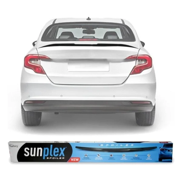 SUNPLEX Fiat Egea Sedan Bagaj Üstü Piano Black Spoiler - Görsel 7
