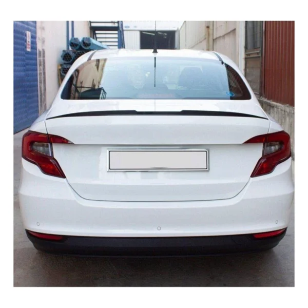 SUNPLEX Fiat Egea Sedan Bagaj Üstü Piano Black Spoiler - Görsel 8