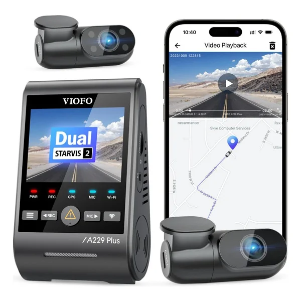 Viofo A229 Plus 3 Kameralı Araç Kamerası Seti - Görsel 2