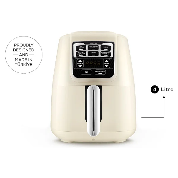 Karaca Air Pro Cook XL 2in1 Airfryer 4 lt Yağsız Fritöz - Görsel 2