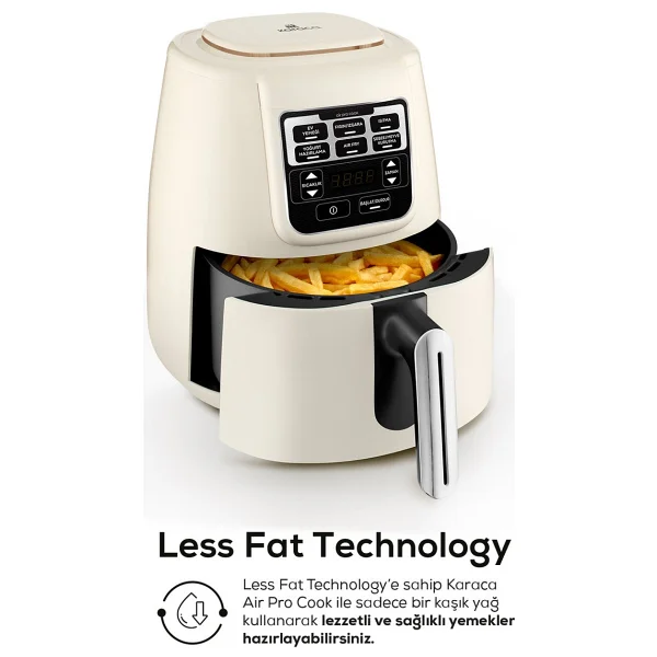 Karaca Air Pro Cook XL 2in1 Airfryer 4 lt Yağsız Fritöz - Görsel 4
