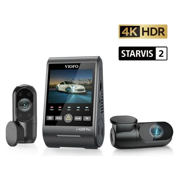 Viofo A229 Pro 3 Kameralı Araç Kamerası Seti - Görsel 2