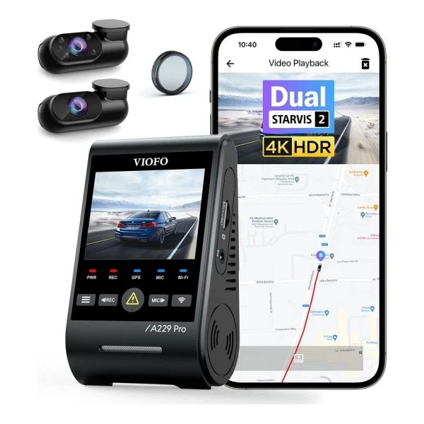Viofo A229 Pro 3 Kameralı Araç Kamerası Seti - Görsel 5