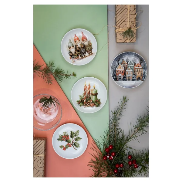 Kütahya Porselen Festive 10 cm 4'lü Pasta Tabağı - Görsel 2