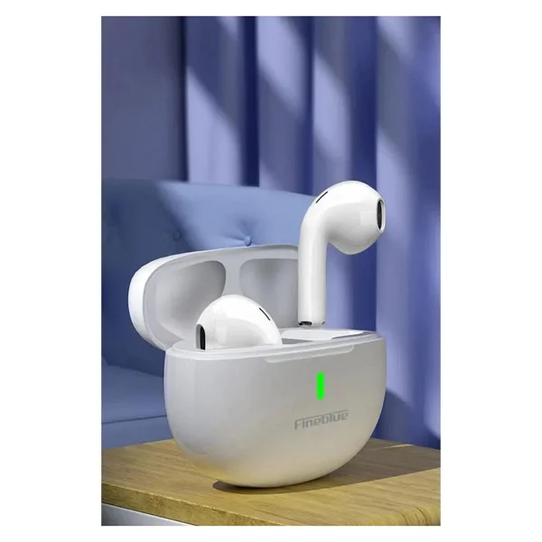 Fineblue M5 TWS Beyaz Kulak İçi Bluetooth Kulaklık - Görsel 3