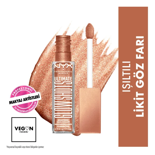 NYX Professional Ultimate Glow Shots Işıltılı Likit Göz Farı - Görsel 6