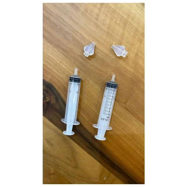 Magicway Burun Yıkama Kiti 10X Silikon Uç ve Şırınga ile Bebek Burun Aspiratörü Temizleme Aparatı - Görsel 3