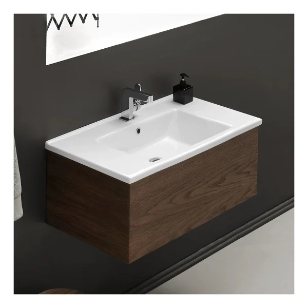 Turkuaz Seramik Cerastyle Arte 85x45 cm Etajerli Lavabo - Görsel 2