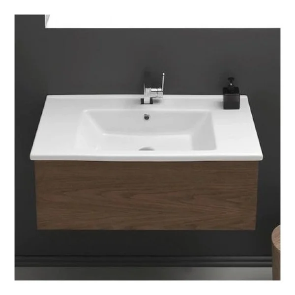 Turkuaz Seramik Cerastyle Arte 85x45 cm Etajerli Lavabo - Görsel 3