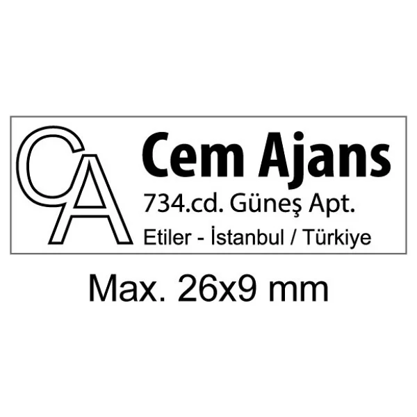 Trodat Doktor - Avukat - Hemşire - Mimar - Öğretmen Meslek Kaşesi - Gri - Görsel 2