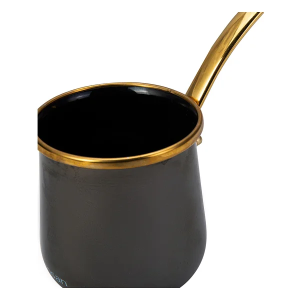Emsan Troy Siyah 350 ml Orta Çelik Cezve - Görsel 2