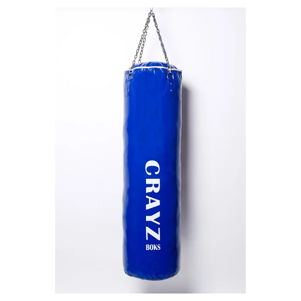 Crayz Boks Kum Torbası Içi Dolu + Tavan Askı Aparatı - 120 cm x 30 cm - Siyah - Görsel 6