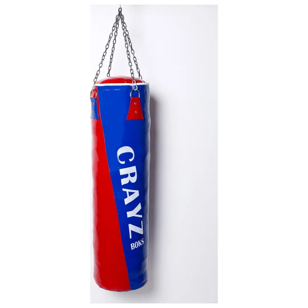Crayz Boks Kum Torbası Içi Dolu + Tavan Askı Aparatı - 120 cm x 30 cm - Siyah - Görsel 5
