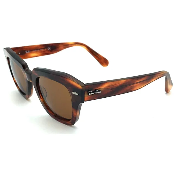 Ray-Ban State Street 2186 954/33 Havana-Brown Güneş Gözlüğü - Görsel 4