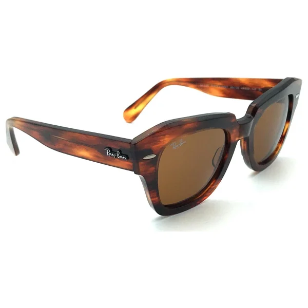 Ray-Ban State Street 2186 954/33 Havana-Brown Güneş Gözlüğü - Görsel 7