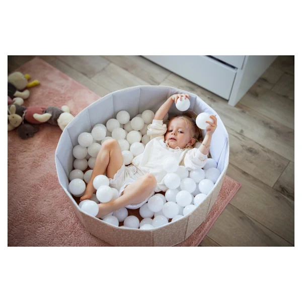 Babyjem Katlanabilir Bebek Top Havuzu Somon Çiçek - Görsel 3