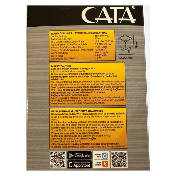 Cata CT-4010 4'lü Wi-Fi Akıllı Priz - Görsel 9