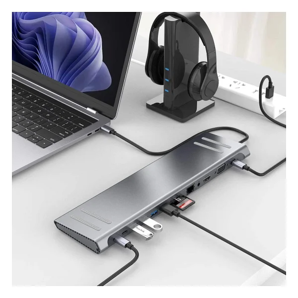 Coverzone 9199A 14 in 1 Laptop Docking Station - Görsel 5