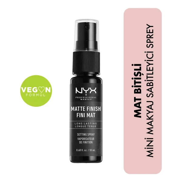 NYX Professional Makeup Matte Finish 18 ml Makyaj Sabitleyici Sprey - Görsel 6