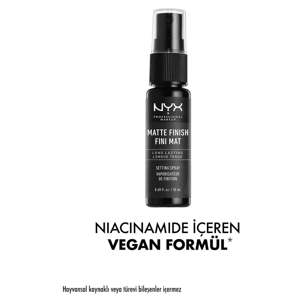 NYX Professional Makeup Matte Finish 18 ml Makyaj Sabitleyici Sprey - Görsel 2
