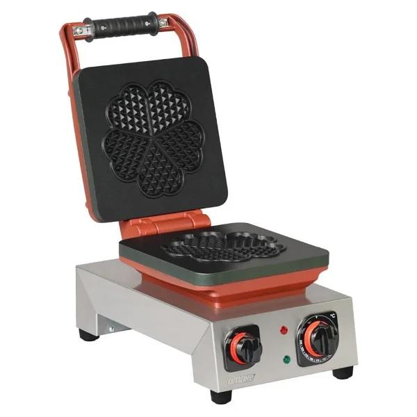 Omake Kare Waffle Makinesi Kalp Çiçek Ø190 - Görsel 4