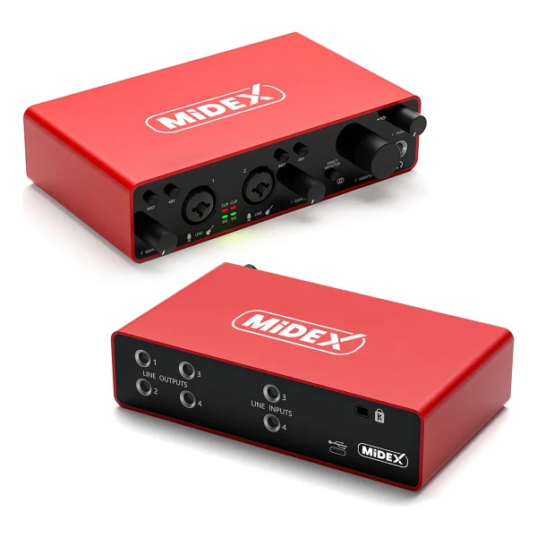 Midex GLX-900 USB Stüdyo Ses Kartı - Görsel 3