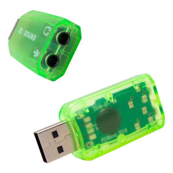 Powermaster 5.1 Kanal Usb 2.0 Ses Karti Mikrofon Hoparlor Destekli Usb Ses Cikisina Donusturucu Cevirici - Görsel 2
