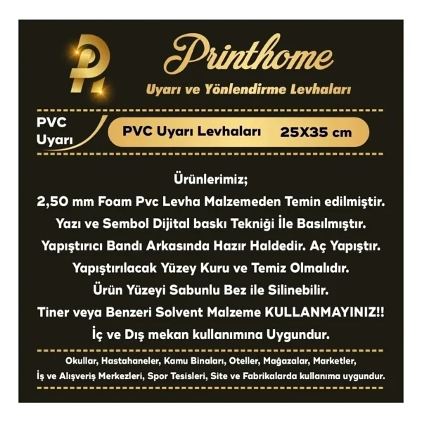 Passpano Uyarı Levhaları Apartman Sakinlerine Aittir Park Etmek Yasaktır Pvc 25x35 cm - Görsel 2