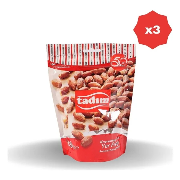 Tadım Tuzlu Kavrulmuş Yer Fıstığı 180 gr 3'lü - Görsel 2
