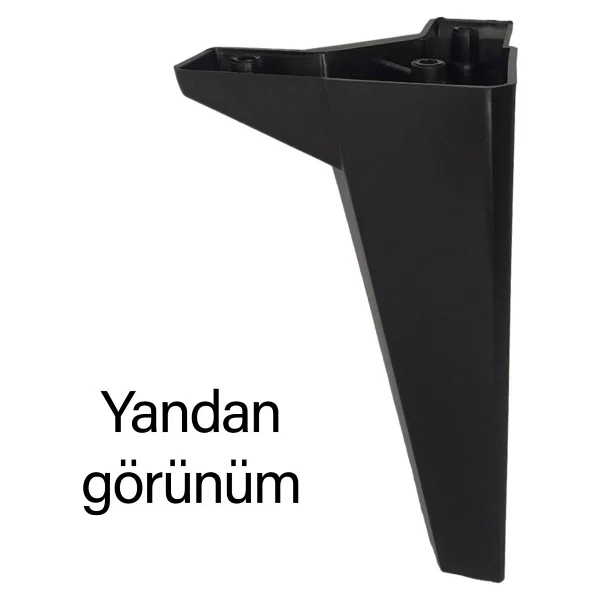 Glaswen 8 Adet Serdivan 20 cm Siyah Lüx Mobilya Kanepe Sehpa Ünite Koltuk Ayağı Baza Ayak - Görsel 5