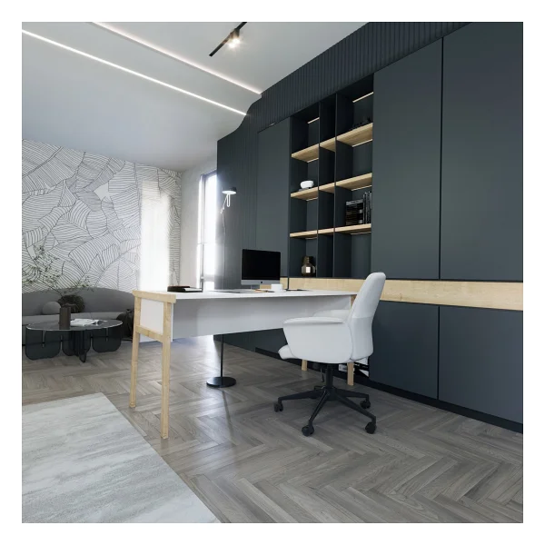 Lagomood Zenith Ofis Masası 150CM Beyaz Meşe - Görsel 2
