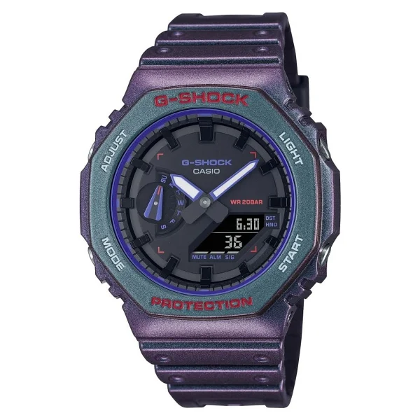 Casio G-Shock GA-2100AH-6ADR Mor Erkek Kol Saati - Görsel 4