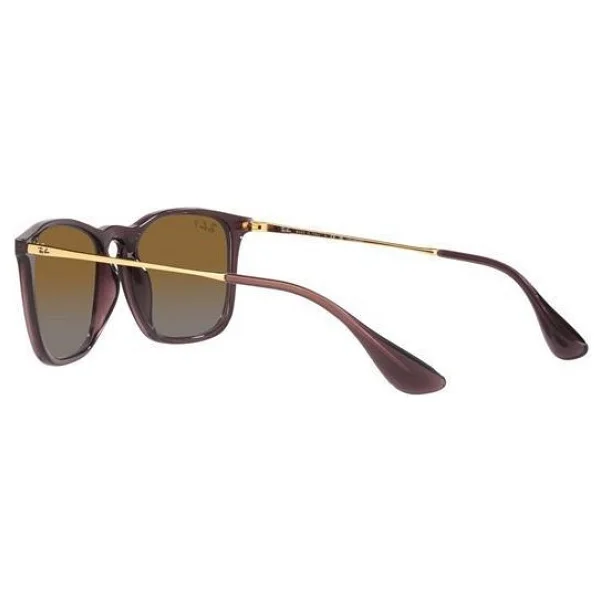 Ray-Ban Chris 4187 6593T5 Transparent Brown-Brown Polarize Güneş Gözlüğü - Görsel 4
