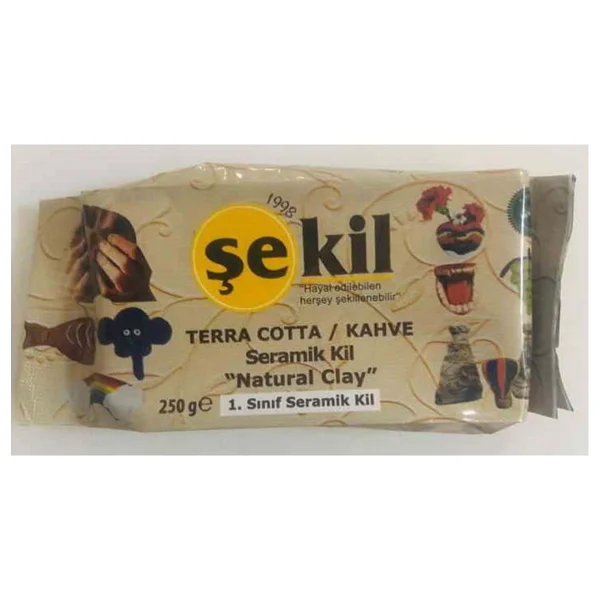 Şekil Seramik Hamuru 250gr Kahve - Görsel 2