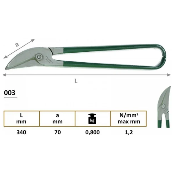 Çağlayan 003 Sol Düz Kaportacı Makas - Görsel 6
