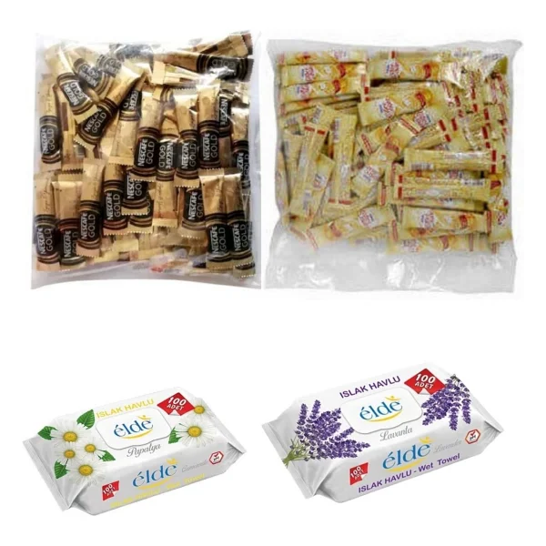 Nescafe Gold 2gr Coffe Mate 5gr + Islak Havlu 100 Lü - 145,2 gr - Öğütülmüş Filtre Kahve - Görsel 2