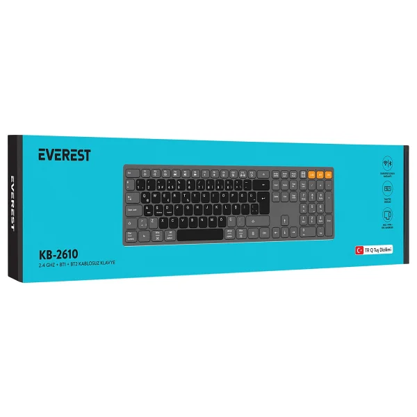 Everest KB-2610 Q Kablosuz Klavye - Görsel 8