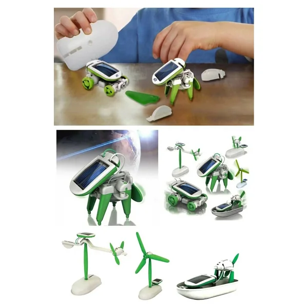 Mobee Güneş Enerjili Robot Oluşturma Seti Solar Kit (6 In 1) - Görsel 4