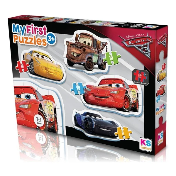 KS Games Cars My First 4 in 1 Puzzle CR10304 - Görsel 2
