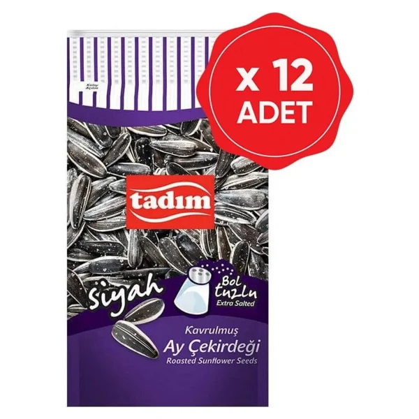 Tadım Siyah Ay Çekirdeği Bol Tuzlu 180 Gr X 12 Adet - Görsel 2