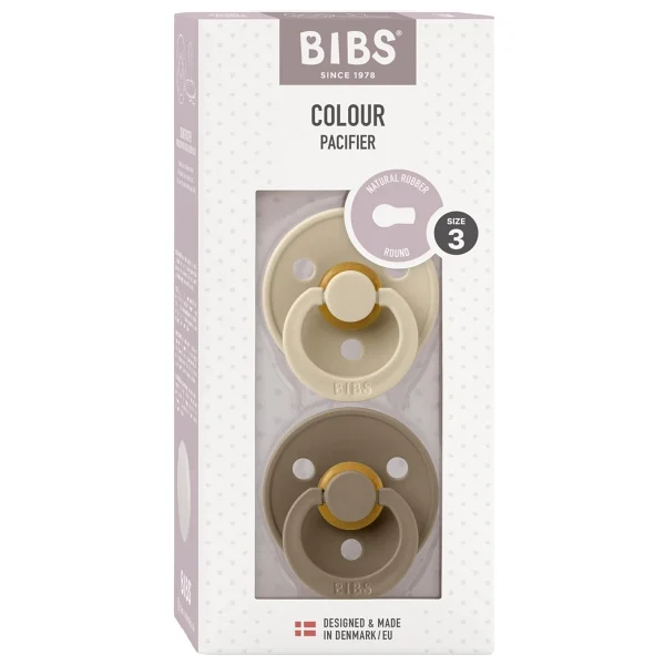 Bibs Colour Vanilla-Dark Oak 18 Ay+ İkili Kauçuk Emzik - Görsel 2